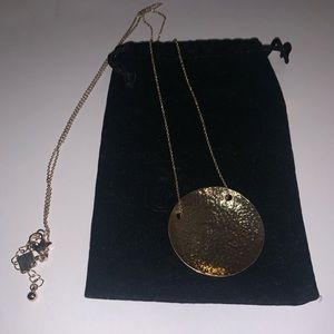 South Moon Under long gold chain necklace